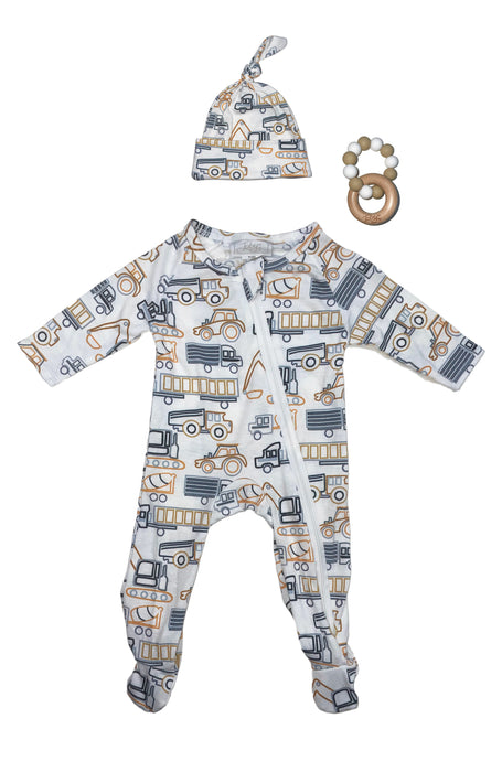 Toby Fairy Construction Outline Footie Loungewear Set