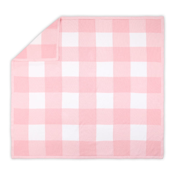 The Peanutshell Farmhouse Check Soft Baby Blanket