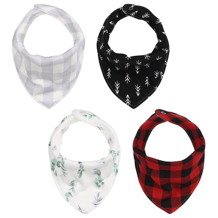 The Peanutshell 8 Pack Bandana Bibs - Neutral