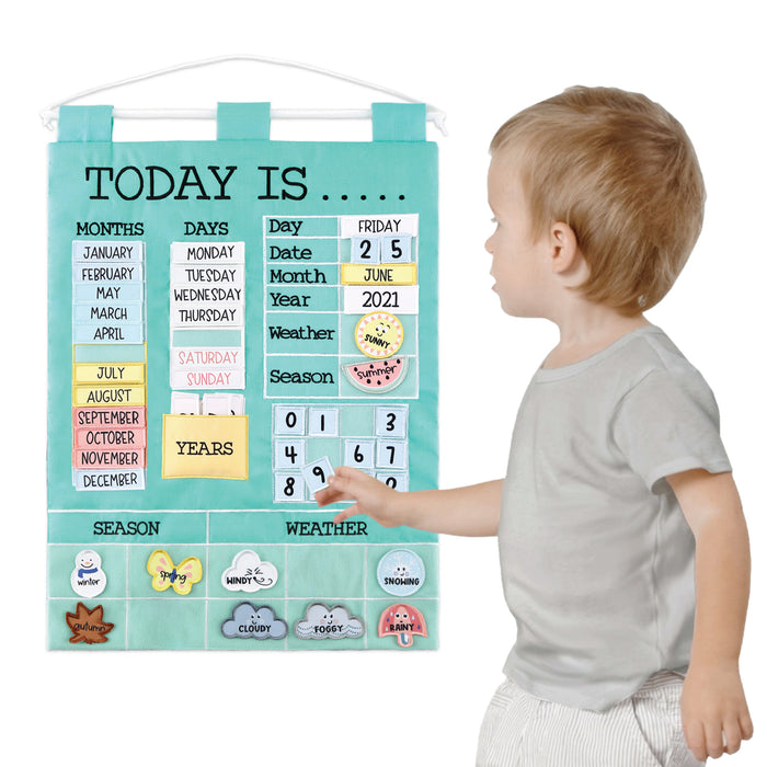 The Peanutshell Wall Chart - Today Is, Teal