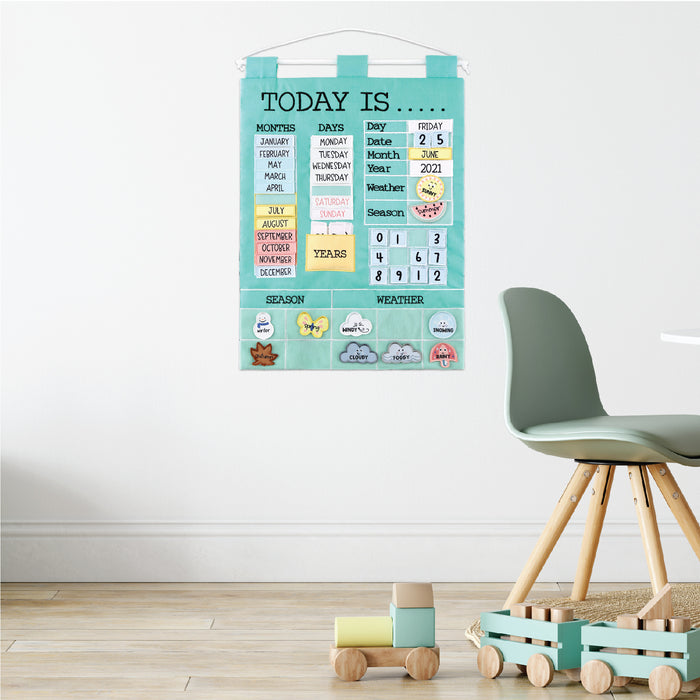 The Peanutshell Wall Chart - Today Is, Teal