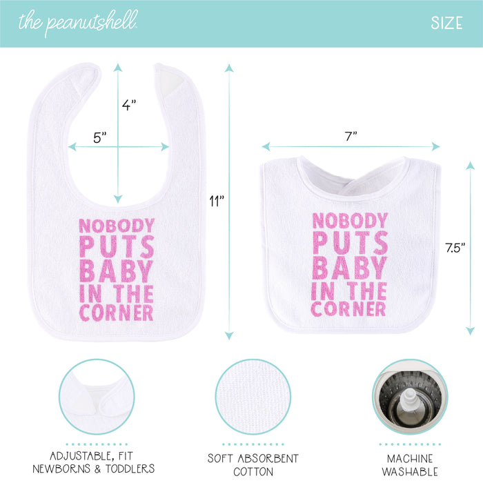 The Peanutshell 10 Pack Terry Bibs - Pastel Girl