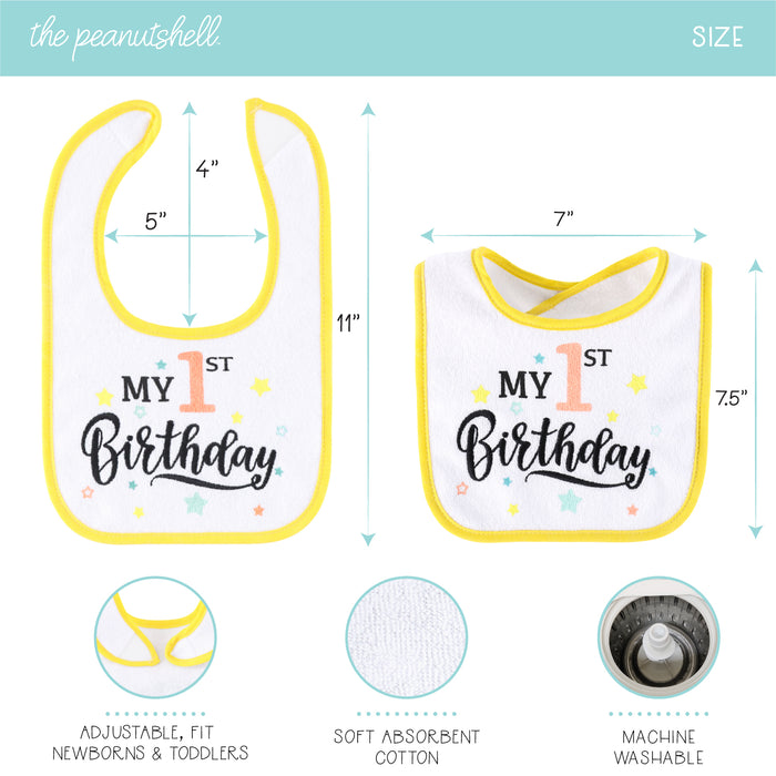 The Peanutshell 10 Pack Terry Bibs - Holiday