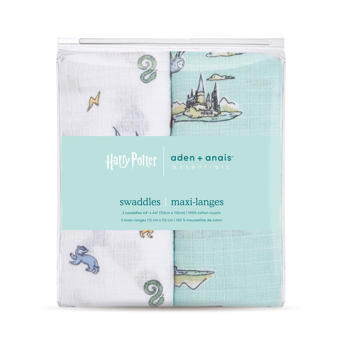 aden + anais Essential Muslin Swaddle Blanket 2 pack Harry Potter