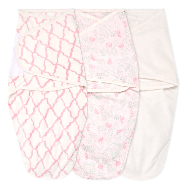 aden + anais Essential Cotton Wrap Swaddles 3 pack Arts and Crafts Pink