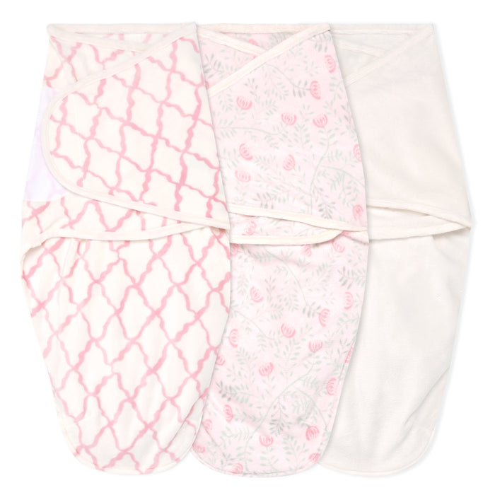 aden + anais Essential Cotton Wrap Swaddles 3 pack Arts and Crafts Pink