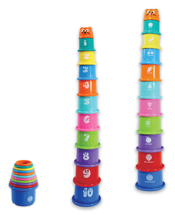 Nothing But Fun Toys Tower of Fun Stacking Cups