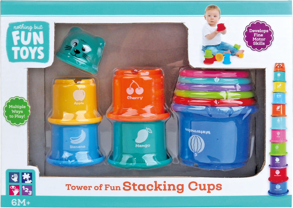 Nothing But Fun Toys Tower of Fun Stacking Cups