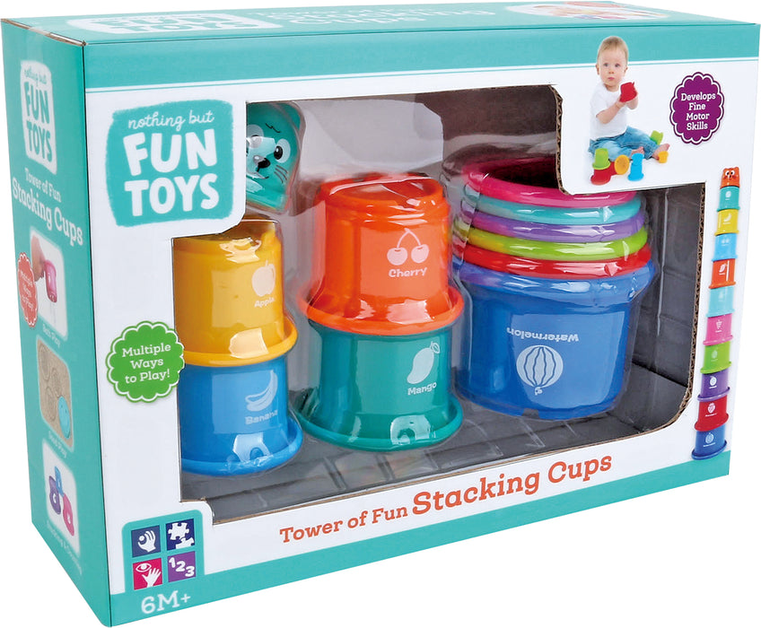 Nothing But Fun Toys Tower of Fun Stacking Cups