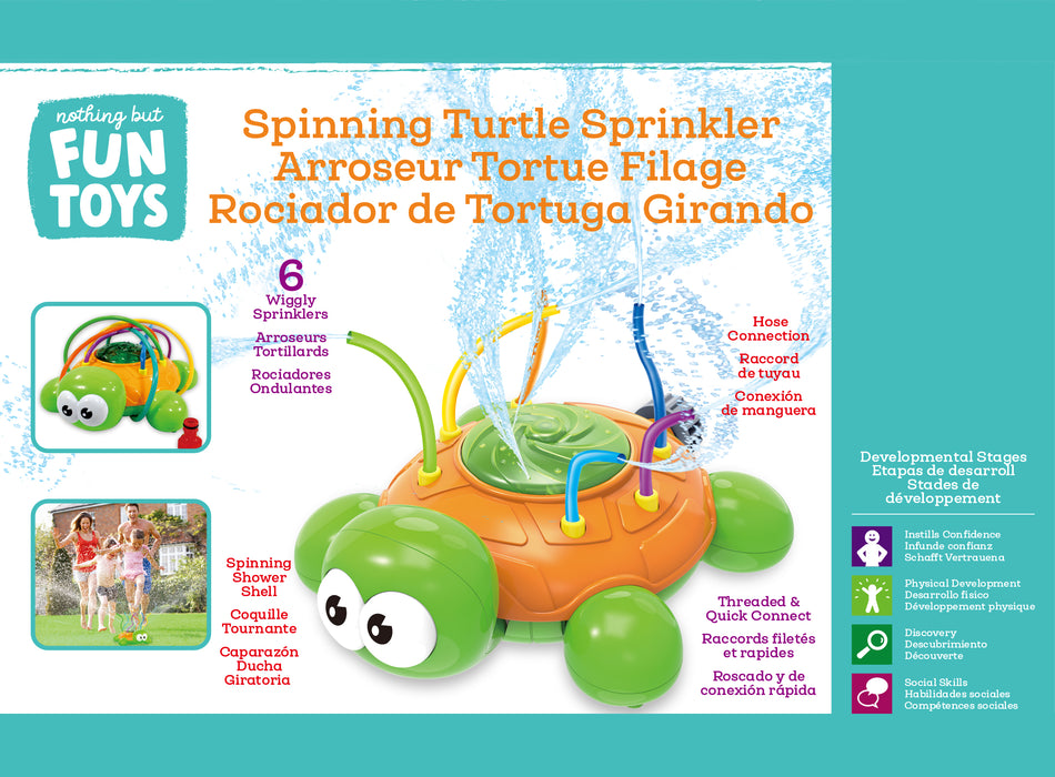 Nothing But Fun Toys Spinning Turtle Sprinkler