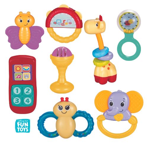 Nothing But Fun Toys My First Teether & Rattles Set