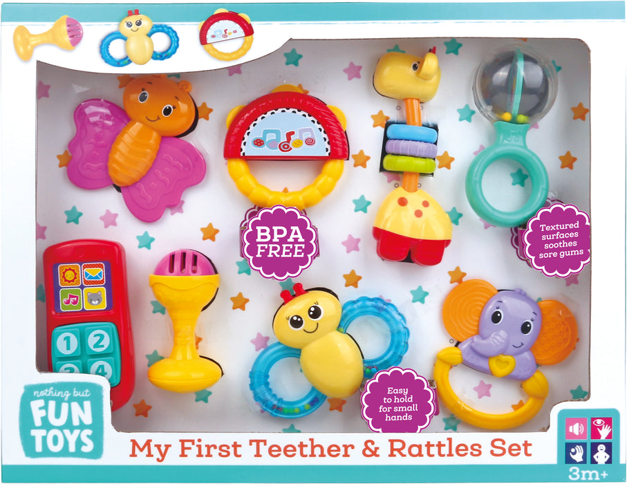 Nothing But Fun Toys My First Teether & Rattles Set