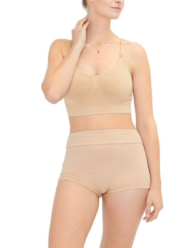 HATCH Collection Essential Maternity Wireless Pumping and Nursing Bra Sand