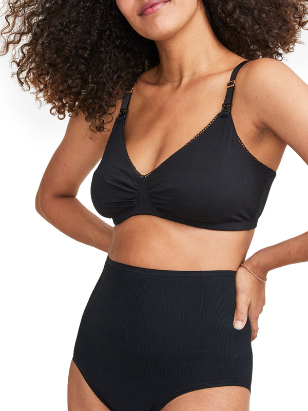 HATCH Collection Everyday Nursing Maternity Wireless Bra Black