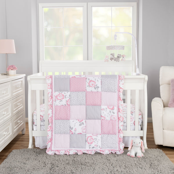 Emma 4 Piece Crib Bedding Set