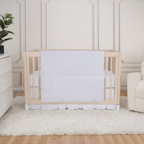 Trend Lab Simply White 3 Piece Crib Bedding Set