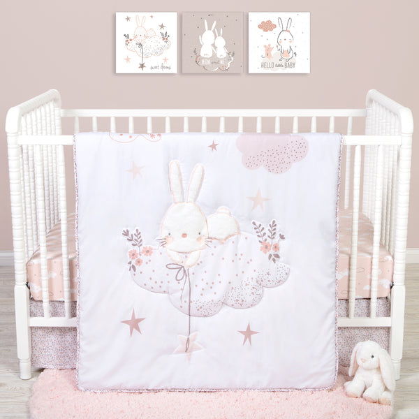 Sammy & Lou Cottontail Cloud 4 Piece Crib Bedding Set