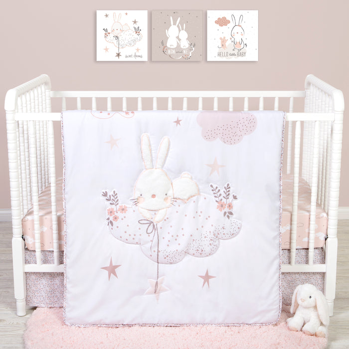 Sammy & Lou Cottontail Cloud 4 Piece Crib Bedding Set