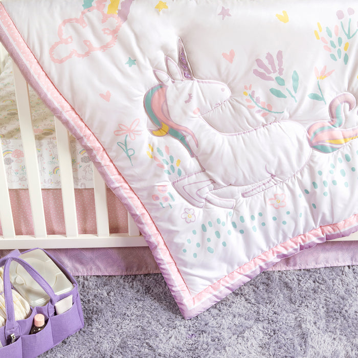 Sammy & Lou Sweet Unicorn Crib Bedding Set