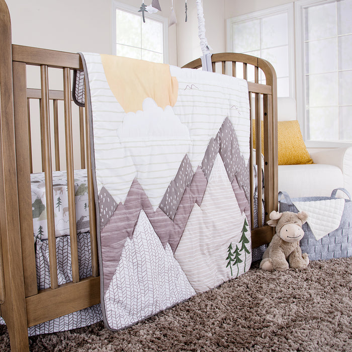 Trend Lab Mountain Baby 3 Piece Crib Bedding Set