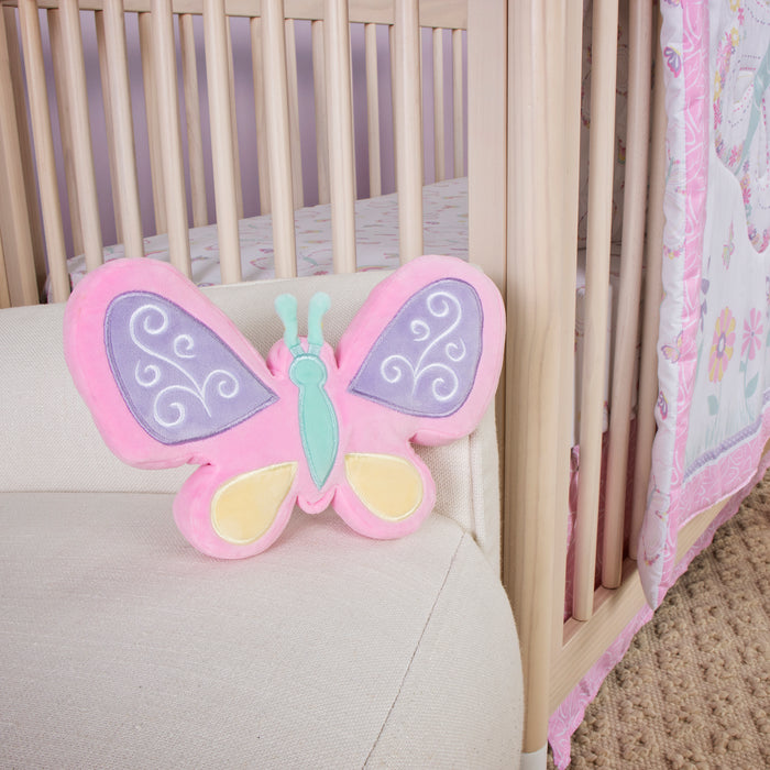 Sammy & Lou Floral Butterfly 4 Piece Crib Bedding Set