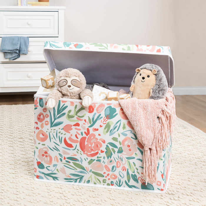 Sammy & Lou Painterly Floral Felt Toy Box