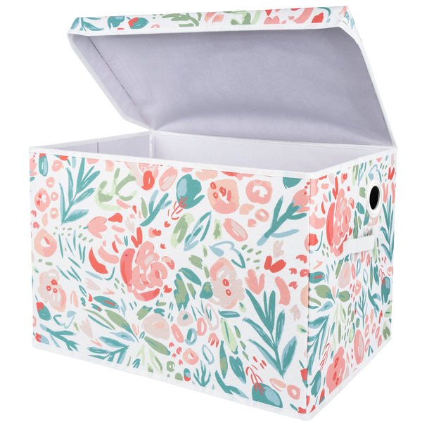 Sammy & Lou Painterly Floral Felt Toy Box