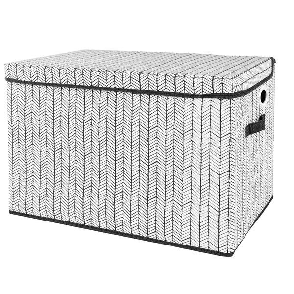 Sammy & Lou Herringbone Felt Toy Box