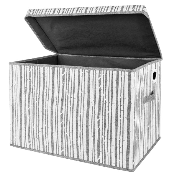 Sammy & Lou White and Gray Birch Felt Storage