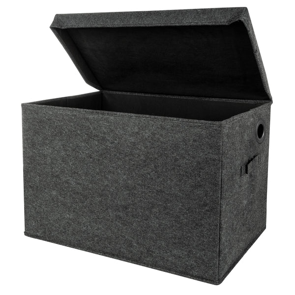 Sammy & Lou Charcoal Gray Felt Toy Box by Sammy & Lou