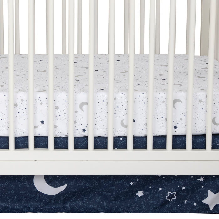 Sammy & Lou Shooting Stars 4-Piece Baby Nursery Crib Bedding Set