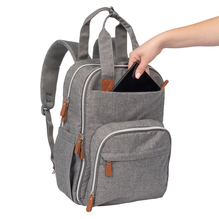 Trend Lab Backpack Diaper Bag - Gray