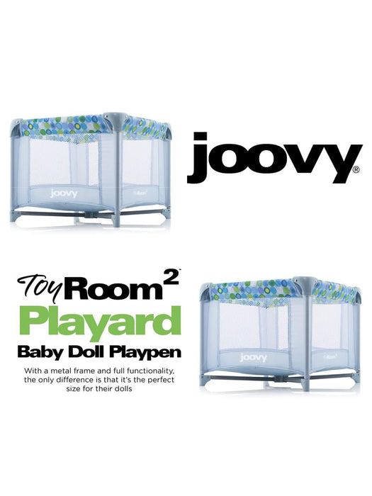 Joovy Toy Room² Playard Baby Doll Playpen, Blue