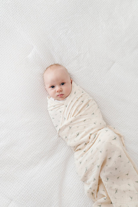 Ely's & Co. Cotton Muslin Swaddle Blanket