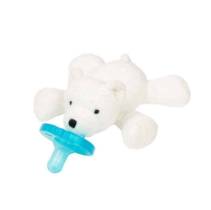 WubbaNub Plush Toy Pacifier-White Polar Bear