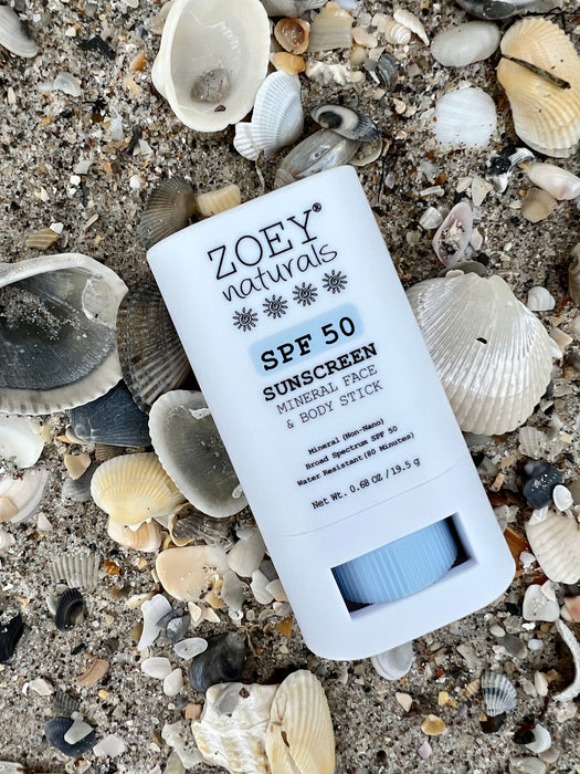 Zoey Naturals Fragrance Free SPF 50 Mineral Face & Body Stick