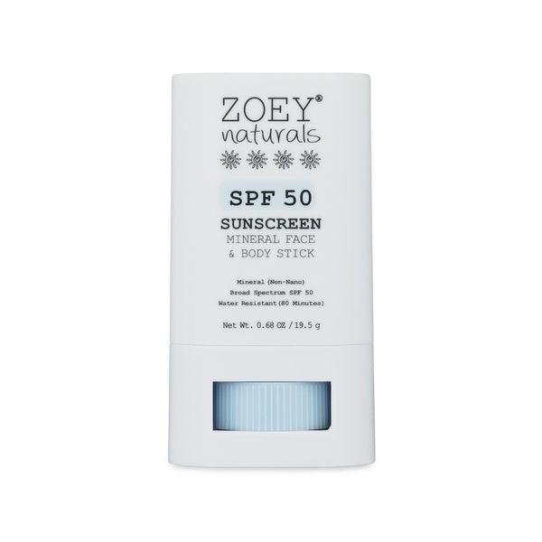 Zoey Naturals Fragrance Free SPF 50 Mineral Face & Body Stick