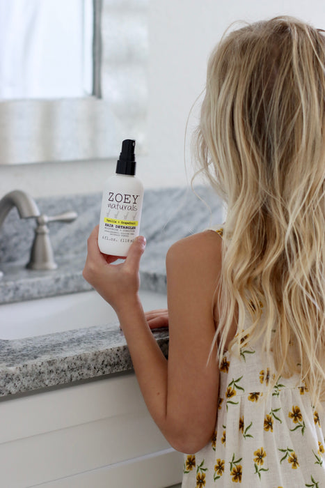 Zoey Naturals Vanilla + Grapefruit Hair Detangler