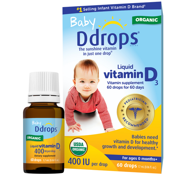 Ddrops Baby 400 Iu Vitamin D3, 60 Drops