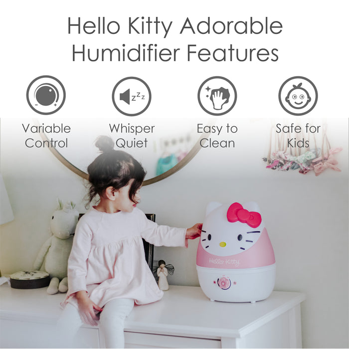 Crane Adorable Hello Kitty Ultrasonic Cool Mist Humidifier