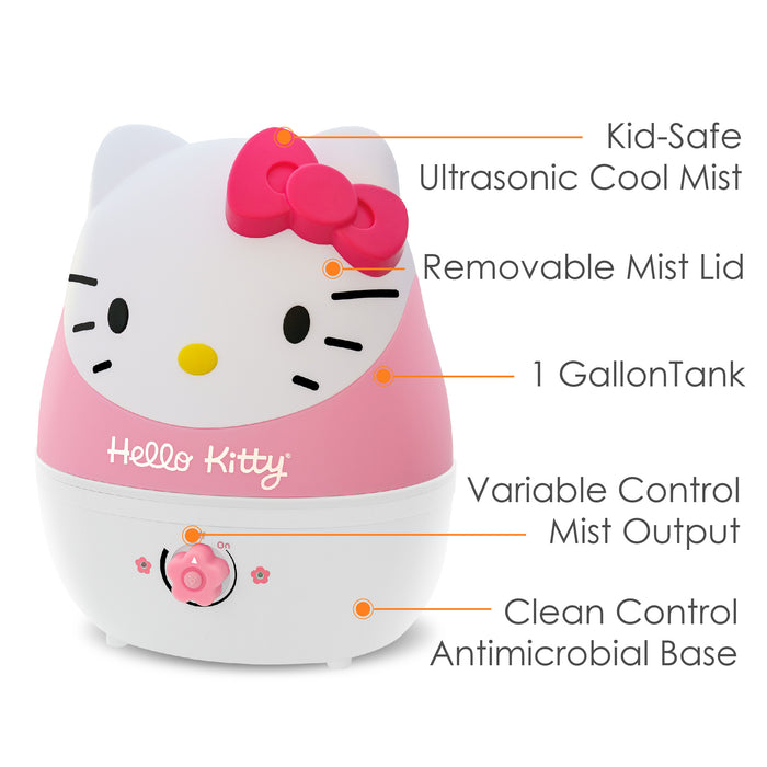 Crane Adorable Hello Kitty Ultrasonic Cool Mist Humidifier