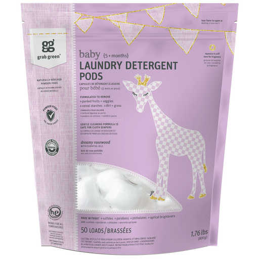 Grab Green Baby Laundry Detergent Pods {5+ months}—Dreamy Rosewood