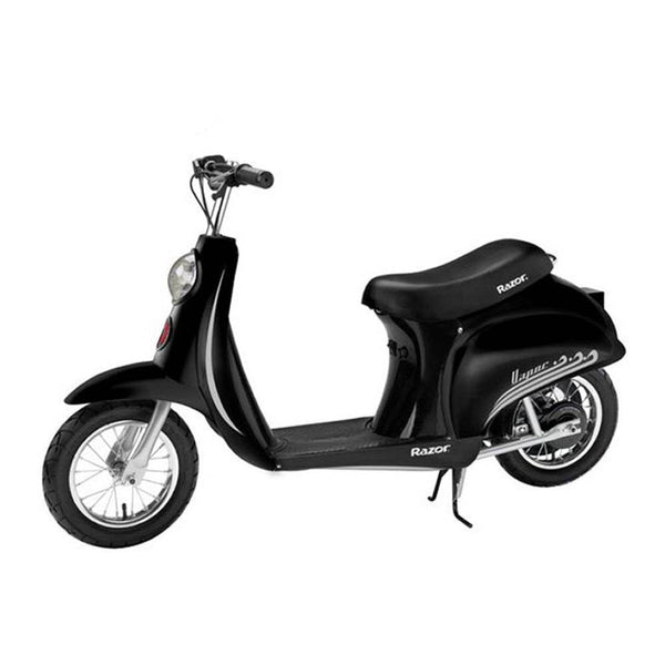 Razor Pocket Mod Miniature Euro 24 Volt 250 Watt Electric Retro Scooter, Black