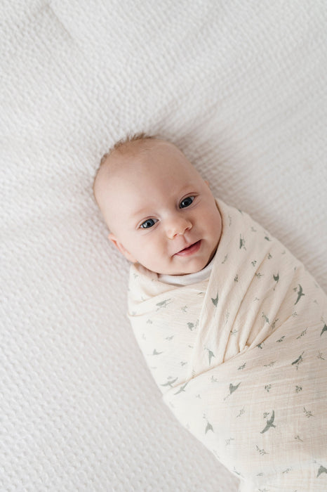 Ely's & Co. Cotton Muslin Swaddle Blanket