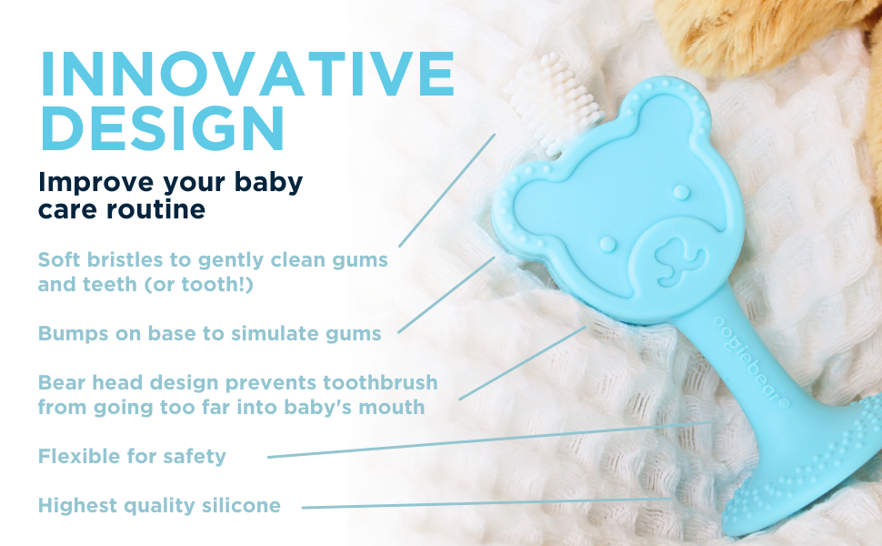 Oogiebear Baby 360° Soft Silicone Training Toothbrush