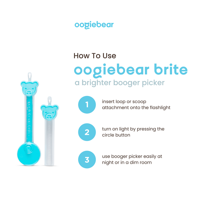Oogiebear Baby Nose and Earwax Picker with LED Light