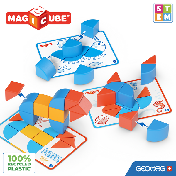 Geomag Magicube Blocks & Cards 16 pieces