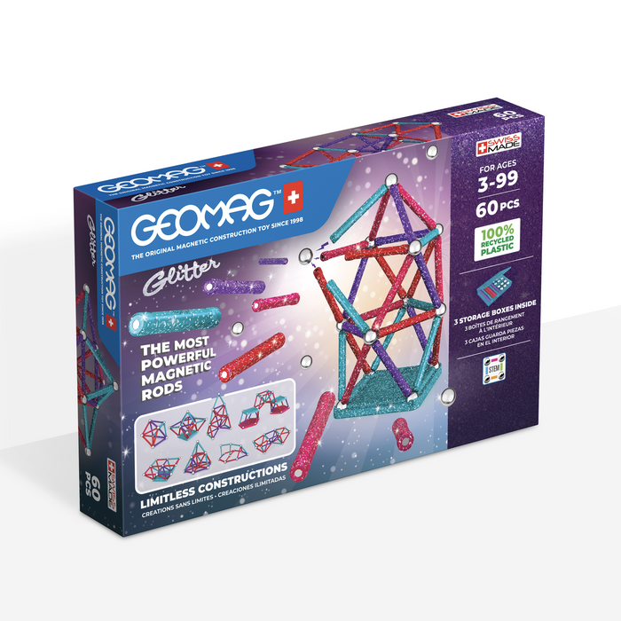 Geomag Glitter Color 60 pieces