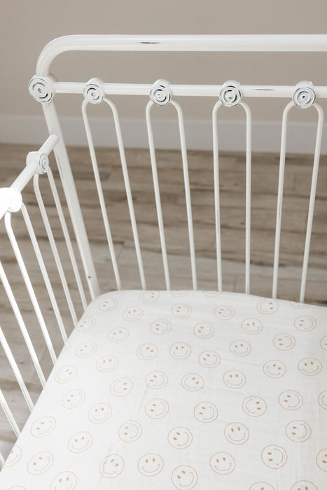 forever french Just Smile Ivory | Crib Sheet