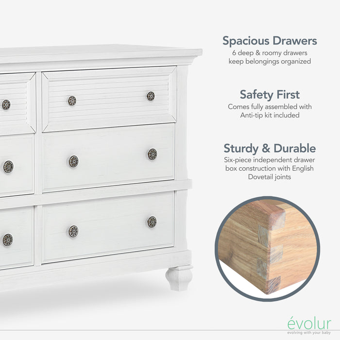 Evolur Signature Cape May Double Dresser